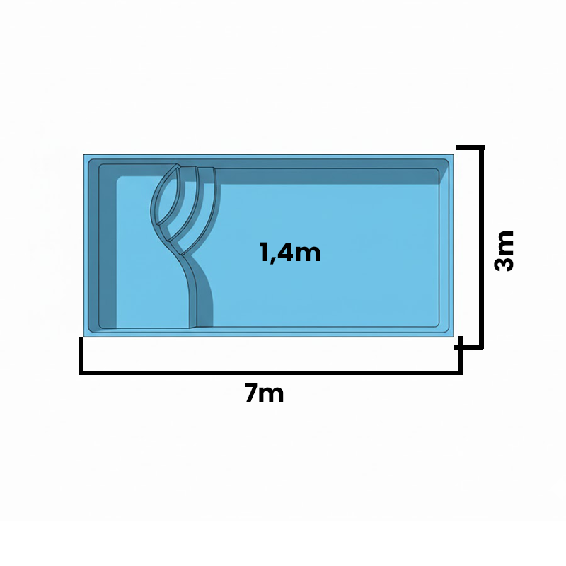 imagem de uma piscina fort 700