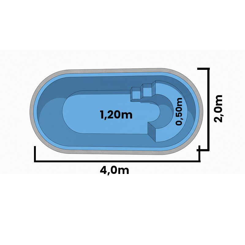 imagem de uma piscina slim