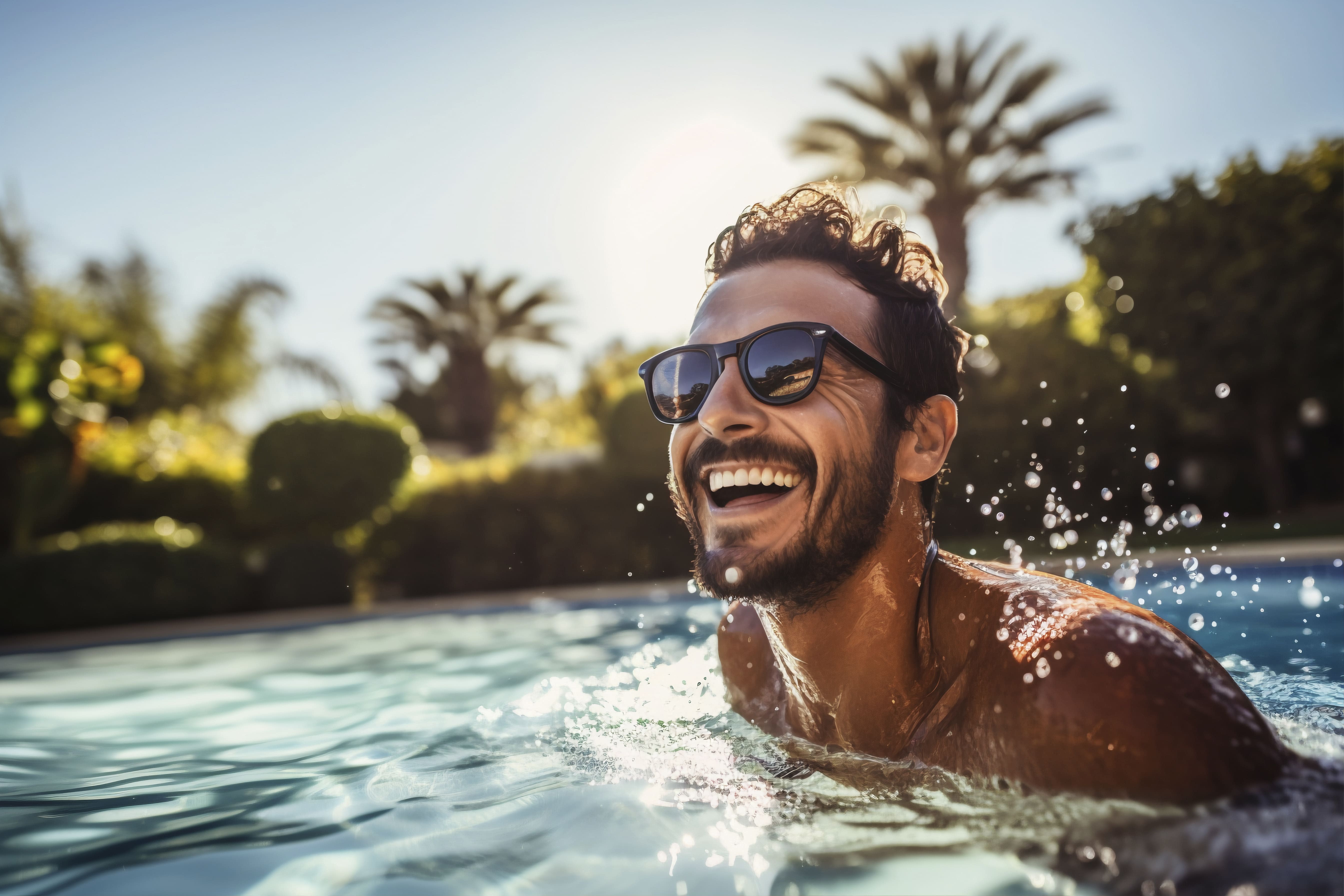 foto piscina cartão